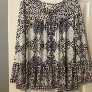Style and Co long sleeve blouse
